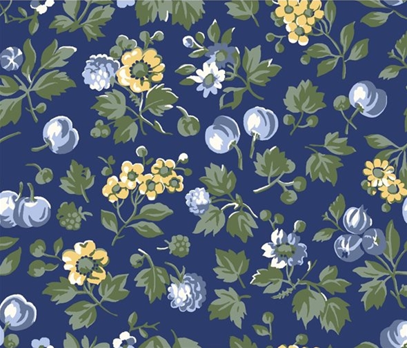 Liberty - The Orchard Garden - Blue - Wild Cherry